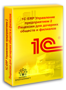 1С ERP Управление предприятием 2 Лицензия для дочерних обществ и филиалов